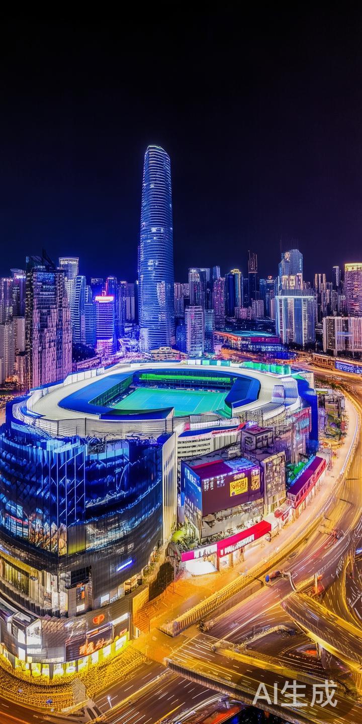 位于广州市的韦德体育国际中心，坐落于天河区这一城市