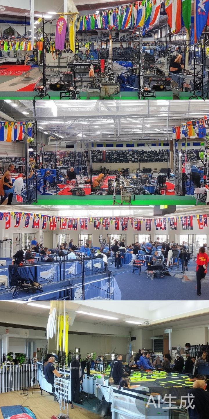 在比赛正式开始前，主办方会进行一系列筹备工作，包括